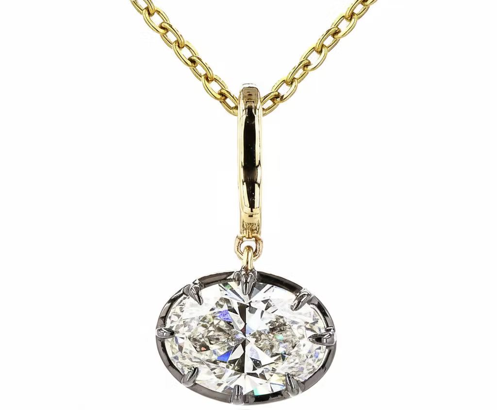BRYNNE GEORGIAN OVAL PENDANT NECKLACE