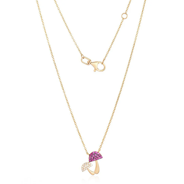 VAL DOUBLE MUSHROOM NECKLACES