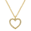 MARA  DIAMOND OPEN  HEART NECKLACE