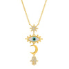 VAL MULTI SYMBOL DROP NECKLACE
