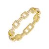 EDEN GOLD SQUARE OPEN LINK  RING