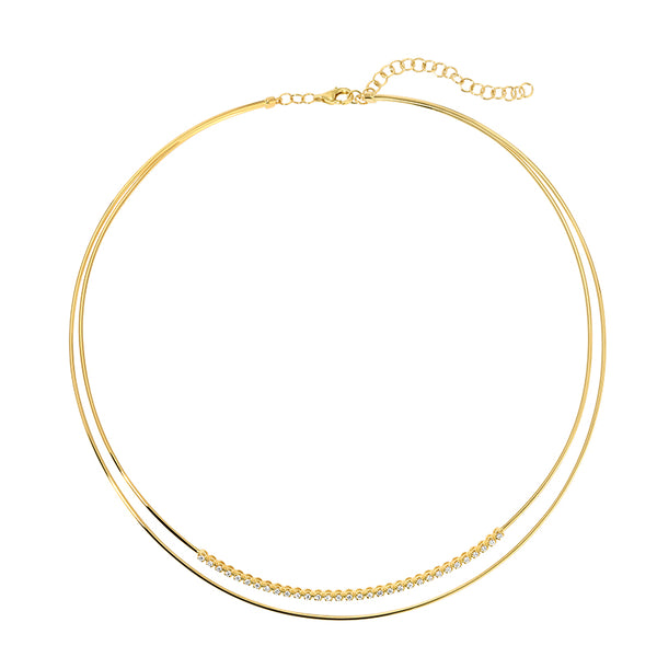 JAMIE  OMEGA CHAIN DIAMOND NECKLACE