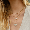 GEMMA MOTHER OF PEARL HEART CHARM