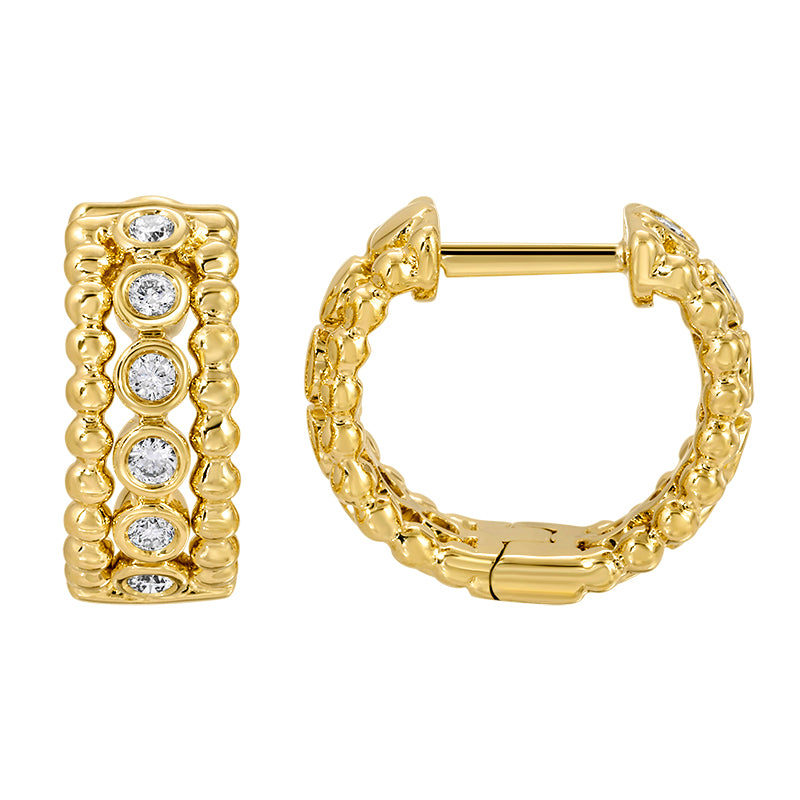 MANNY DIAMOND  BEZEL HUGGIES