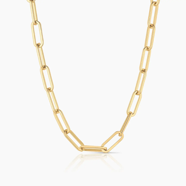 ALLEGRA CHUNKY PAPERCLIP CHAIN  NECKLACE
