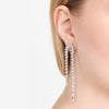 KERI DOUBLE PEAR DIAMOND  DROP EARRINGS