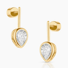 ALOISE PEAR DROP STUD  EARRINGS