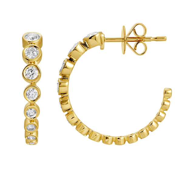 JAYDN DIAMOND HOOP EARRINGS