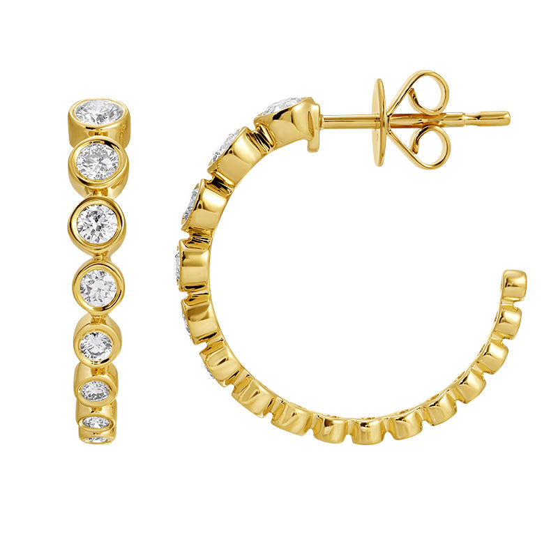 JAYDN DIAMOND HOOP EARRINGS