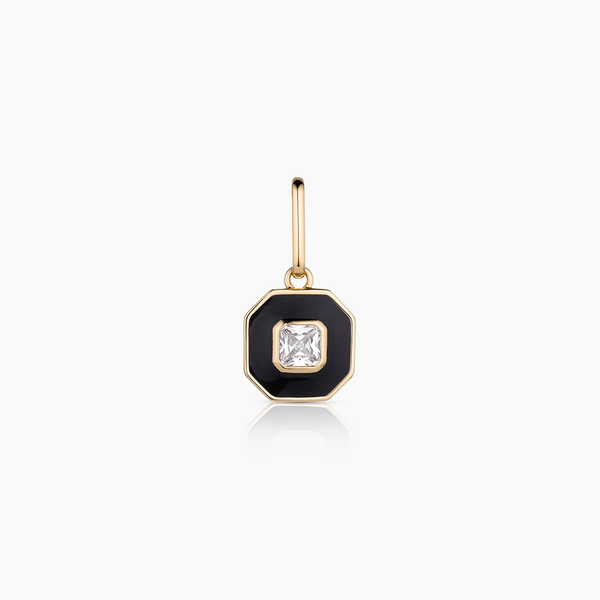 FLORENCE BLACK ENAMEL CHARM