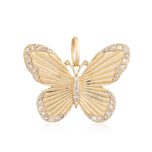 TAYLOR FLUTED BUTTERFLY PENDANT