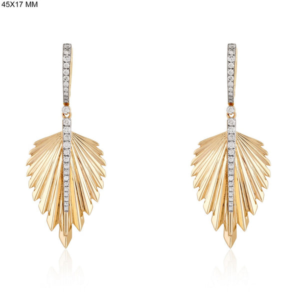 FRANCESCA LEAF DROP EARRINGS