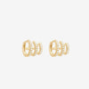 KATRINA TRIPLE PAVE HOOP