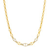 NIKKI GEOMETRIC LINK NECKLACE
