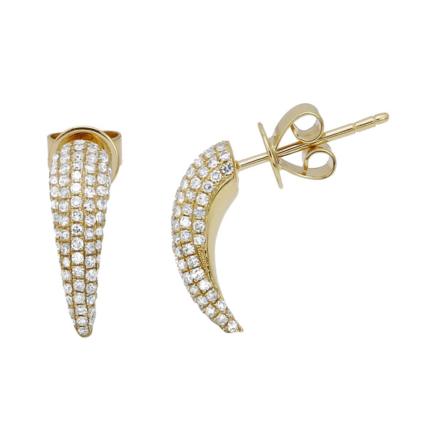 IDA HORN DROP STUD EARRINGS