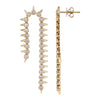 MEME U SHAPED  SPIKED DROP  EARRINGS