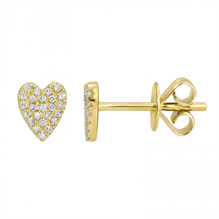 KACEY  HEART STUD EARRINGS