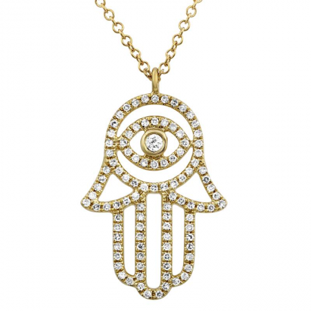 RYAN HAMSA PENDANT NECKLACE