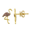 SUZY FLAMINGO STUD EARRINGS