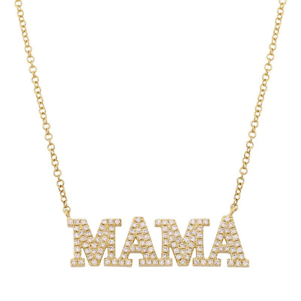 MAMA NAMEPLATE NECKLACE