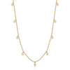 LIZZIE DIAMOND BEZEL STATION NECKLACE