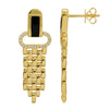 SHAYLA PANTHER CHAIN  DROP EARRINGS