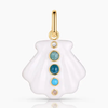 MARIS WHITE ENAMEL SHELL CHARM
