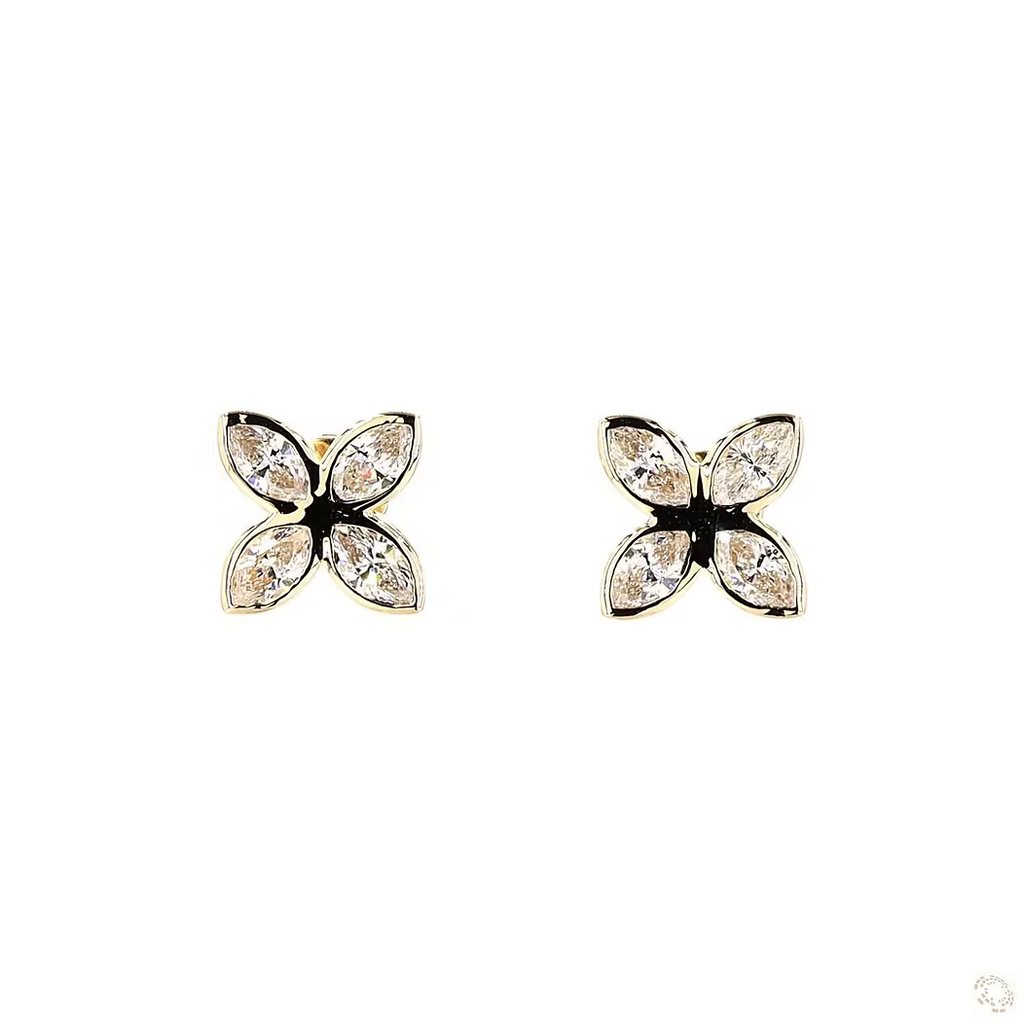 ZOEY BEZEL BUTTERFLY  EARRINGS