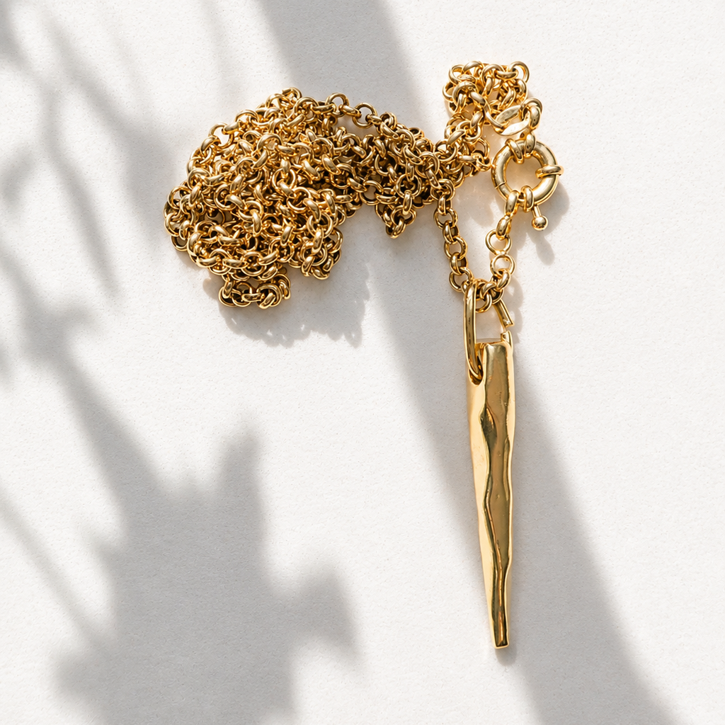 NIKKI SCULPTURAL SPIKE  NECKLACE