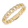 HARLOW  CUBAN DETAILED LINK RING