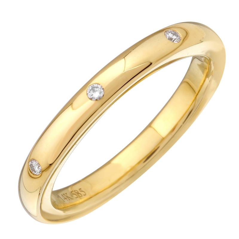 JORDAN  GOLD + DIAMOND BAND  RING