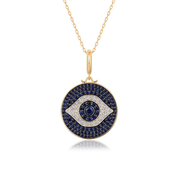 SAMARA BLUE SAPPHIRE EVIL EYE PENDANT