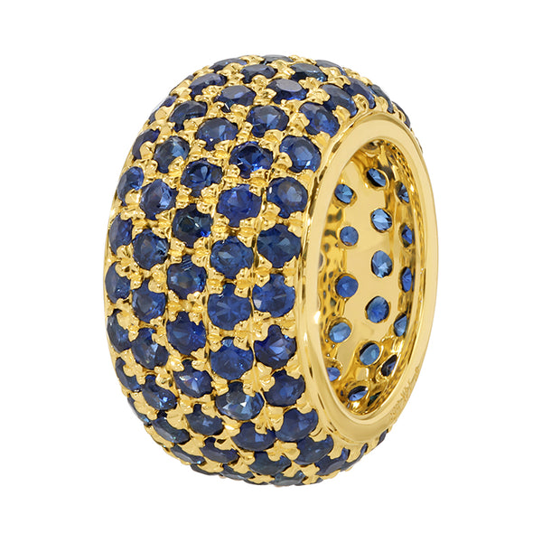 ROBBY 5 ROW  SAPPHIRE RONDELLE