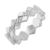 CATE DIAMOND SHAPED GOLD BAND RING