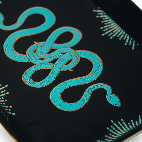 GOLDEN AGE SERPENT CERMAIC TRAY