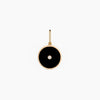 BALIA BLACK ENAMEL COIN PENDANT