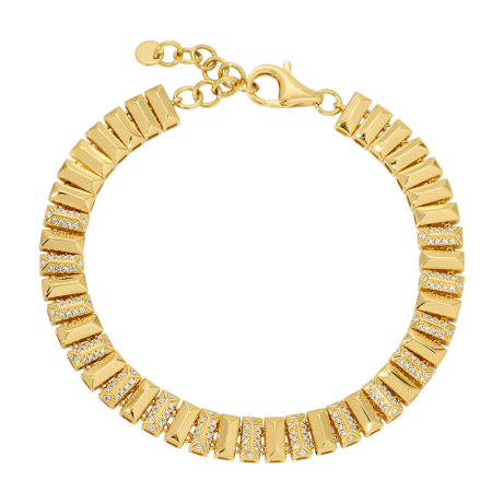 SIERRA RECTANGLE BAR DIAMOND BRACELET