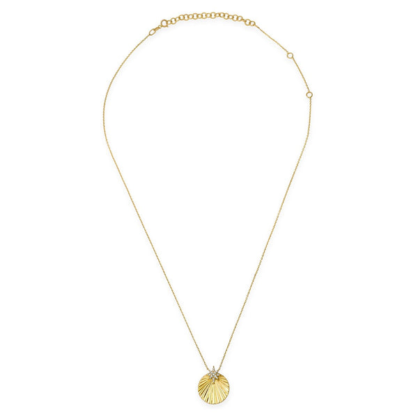 LEAH SHELL BURST DISC  NECKLACE