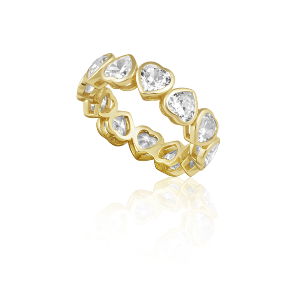 KAYA BEZEL  HEART RING