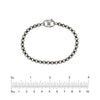 ASHER ROUND BEAD MARINER LOCK CHAIN BRACELET - 8"