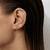 KATRINA TRIPLE PAVE HOOP