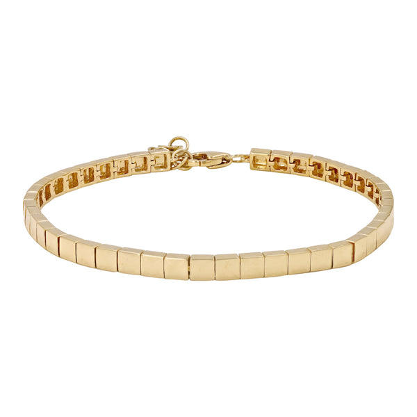 LONDON GOLD SQAURE SHAPE MOUNT  BRACELET