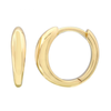 LADY GOLD HOOP TAPERED HUGGIES-  EARRINGS