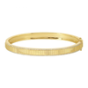 BRETTE  GOLD + DIAMOND BORDER LINES FLUTED DIAMOND BRACELET