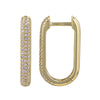 CHER RECTANGLE HUGGIE  EARRINGS