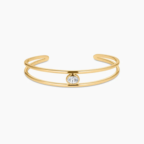 MONROE CUFF STONE BRACELET