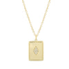 WILLOW CARD SHAPE NECKLACE