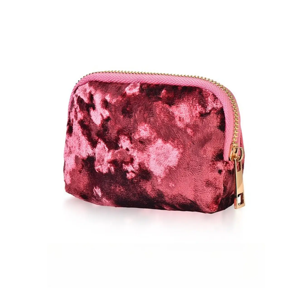 RUBY VELVET JEWELRY ORGANIZER POUCH