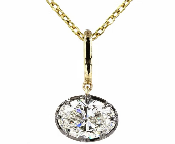 BRYNNE GEORGIAN OVAL PENDANT NECKLACE