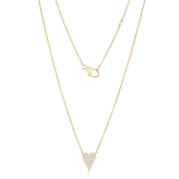 ELISA DIAMOND HEART NECKLACE